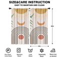 thumbnail image 2 of Blackout Kids Curtains,Orange Boho Geometric and Plant Pattern Childrens Insulated Curtains Set Of 2,Bedroom Essentials,Toddler Room Decor 42x84in(106x213cm), 2 of 5