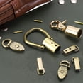 thumbnail image 5 of Unique Bargains Bag Side Clip Buckle, 4Pack Metal Suspending Leaf Shape Purse Strap Chain Connector (Light Golden, 30mm), 5 of 5