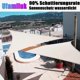thumbnail image 5 of Vela de sombra rectangular para patio, impermeable, 95 % de protección UV, para invernadero, terraza, patio, exterior, jardín, camping, color blanco, 3 x 3 m, 5 of 5