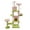 Pink & Green, variant on Zephypaws 71" Cat Tree Tower for Indoor Cats, Flower Design with Large Condo, Hammock & Removable Cushions, Yellow & Green