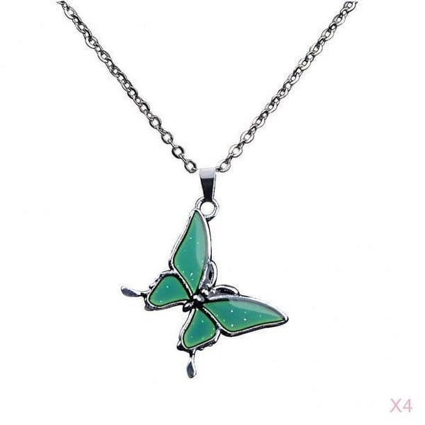 4 piezas de joyería divertida del collar del pedante de del color del humor