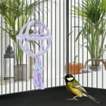 thumbnail image 6 of MISSMILE Hummingbird Swing,Hemp Rope Parakeet Cage Accessories Used for Birds to Play and Relieve Boredom,Delicate Ball Woven Bell Hummingbird Swings and Perches,Purple,6.3脳6.3", 6 of 7