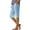 Sky Blue, variant on BLVB Linen Shorts for Women High Waisted Lightweight Bermuda Shorts Side Button Short Beach Vacation Outfits Pockets