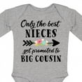 thumbnail image 4 of Inktastic Only the Best Nieces Get Promoted to Big Cousin Boys or Girls Long Sleeve Baby Bodysuit, 4 of 5