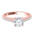 thumbnail image 2 of Aonejewelry 0.50 Carat Halo Diamond Engagement Innovative Ring In 10K Rose Gold, 2 of 4