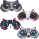 thumbnail image 1 of Paquete de 4 máscaras para dormir, máscara para dormir con forma de animal, máscara suave y esponjosa para los ojos para dormir, parche para los ojos, máscara de descanso nocturno, Sle, 1 of 5
