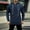 Navy, variant on Men's Big & Tall Quarter Zip Tactical Hoodies Vintage Long Sleeve Fleece Pullover Sweatshirts S-5XL
