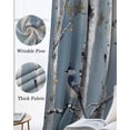 thumbnail image 3 of Vintage Oil Painting Forest Kitchen Curtains Vintage Birds Branches Cafe Short Curtains for Bathroom Blackout Window Curtain Grommet Small Window Treatment Drapes for Bedroom Living Room 42"x45"x2, 3 of 9