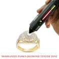 thumbnail image 7 of 2/3 ct.t.w Centre 4MM Round Cut Lab Created Moissanite Diamond Double Halo Bridal Engagement Ring Set In 10K Solid Yellow Gold (G-H Color, VVS1 Clarity,0.66 Cttw)-9, 7 of 7