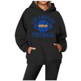 thumbnail image 2 of WEAIXIMIUNG Sweat-Shirt Surdimensionné pour Femmes Plus 3TG Sweat à Capuche Décontracté Col Rond Imprimé Lettre Football de Ville, 2 of 3