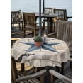 thumbnail image 2 of Outdoor Tablecloths with Umbrella Hole & Zipper, Texas Star Vintage Round Tablecloths 60 Inch, Navy Blue Retro Berry Wooden Waterproof Table Cloth, Patio/Pool/Picnic Table Covers, 2 of 8