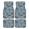 thumbnail image 1 of Lsque Tapis de Sol Imprimé Animaux sous-Marins et Fleurs 4 Pcs, Doublures en Caoutchouc Résistantes, Design Antidérapant, Protection Automobile Toutes Saisons, Véhicules, Voitures, Camions et SUV, 1 of 7