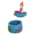 thumbnail image 3 of Mermaid Mergirl Ariel Sitting On Rock By Corals Mini Decorative Box Figurine, 3 of 6