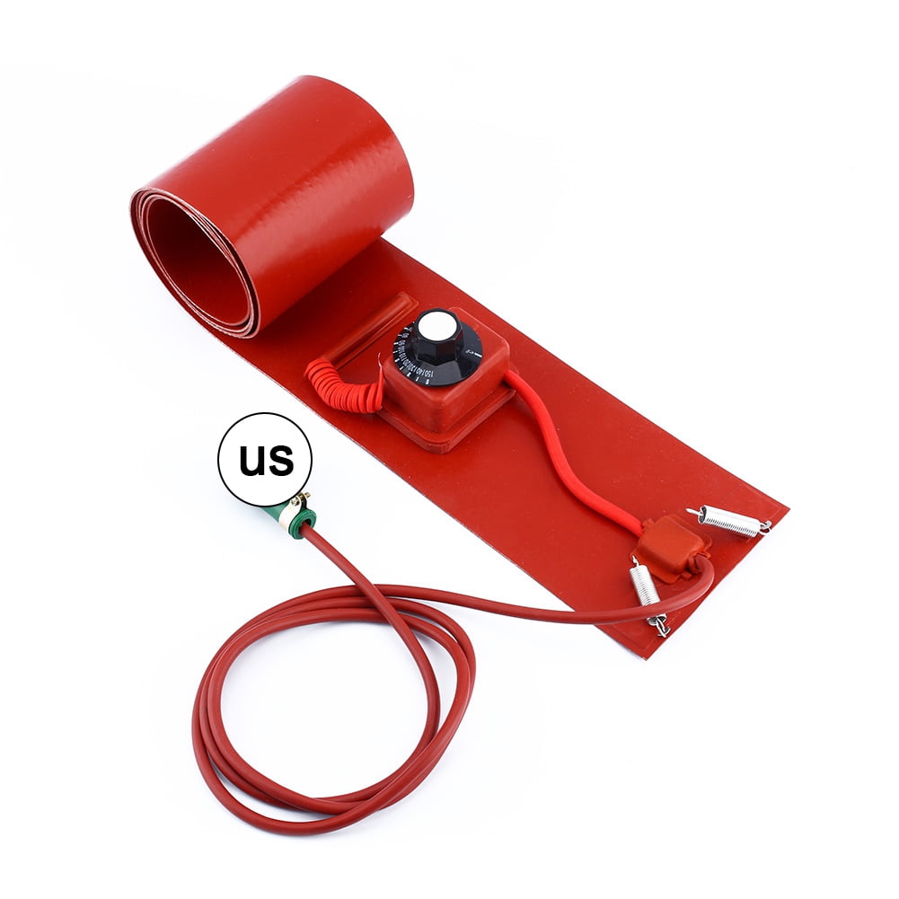 Rosvola Drum Heating Element,New 200L/55Gallon 110V 1000W Silicon Metal Oil Drum  Heater , Silicon Drum Heater - Walmart.com