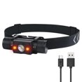 thumbnail image 1 of Faro LED Faro Seguridad Senderismo Sensor de movimiento portátil IPX6 Impermeable Flash Linterna Caza Cabeza Noche Noche Blanco Luz roja seitruly  OD002943-01B, 1 of 7