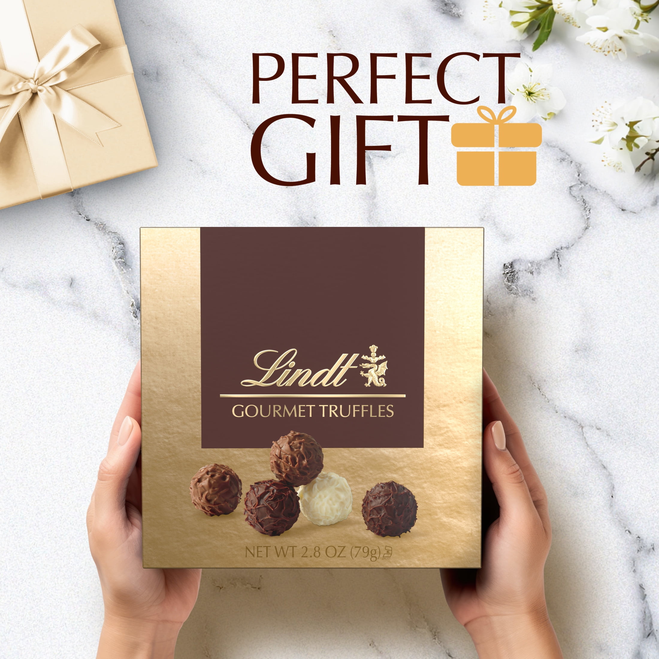 (2 pack) Lindt Gourmet Truffles Assorted Chocolate Candy, Gift Box, 2.8 oz