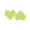 🔥 Green_Hot#1087, variant on Heart-Shaped Glow in the Dark Wall Stickers | Fluorescent PVC Decals Green | Removable Holographic Bedroom & Living Room Decor | Illuminated Romantic Accent 20x10cm Sheet