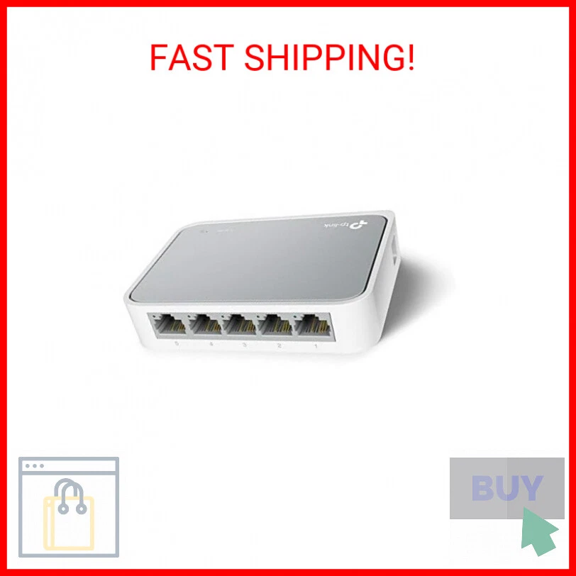 CIRCLE- Tp-Link 5 Port 10/100 Mbps Fast Ethernet Switch | Desktop Ethernet Splitter | Et