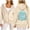 Beige, variant on Womens Pink Hibiscus Hoodies Preppy Hawaiian Casual Bubble Print Pullover Sweatshirts Long Sleeve Fashion Tops Floral Hoodies Black XL