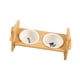 thumbnail image 2 of Tazones de gato elevados tazones de comida de gato lisos con soporte para cuencos para mascotas para mascotas recipientes de agua de comida para regal, 2 of 9