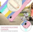 thumbnail image 4 of Allytech Case for Samsung Galaxy Tab A7 Lite 8.7" 2021, SM-T220/SM-T225/T225N-T225C Cover for Kids Toddlers Children, Rugged Shockproof Kickstand Case with Hand Strp/Shoulder Strap, Rainbow Pink, 4 of 10