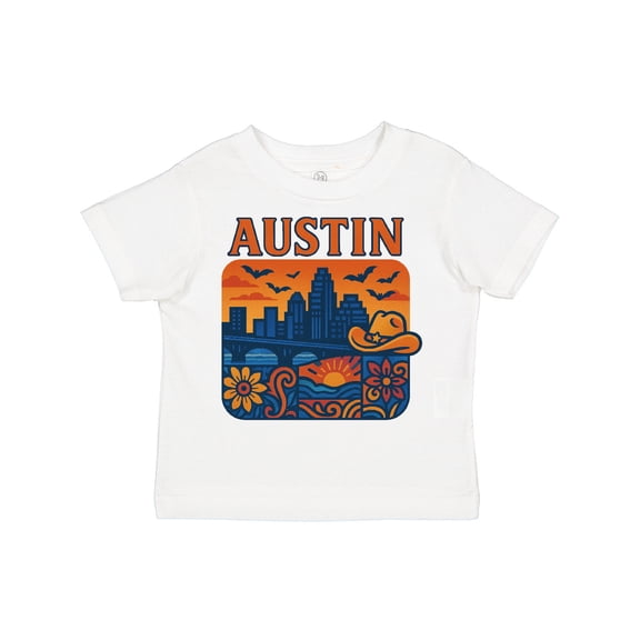 Inktastic Austin Skyline Sunset Art Boys or Girls Toddler T-Shirt
