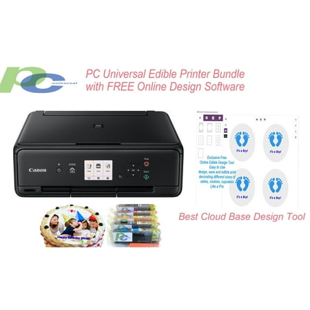 Edible Printer Bundle- Brand New Canon All-in-One Printer with Edible Paper and Inks by PC