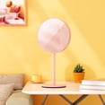 thumbnail image 4 of Nicesail Magnifying Make up Mirror with Stand, 1X and 5X Magnification, 6.5 Inches Makeup Mirror for Desk Mirror, Pink Mirror, No Swivel, No Light(6.5 Inch, 5X), 4 of 8