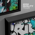 thumbnail image 4 of wall26 Framed Canvas Print Wall Art Set Urban High Contrast Marilyn Monroe Portrait Graffiti &amp; Street Art People Illustrations Pop Art Colorful for Living Room, Bedroom, Office - 24"x36&quot, 4 of 5