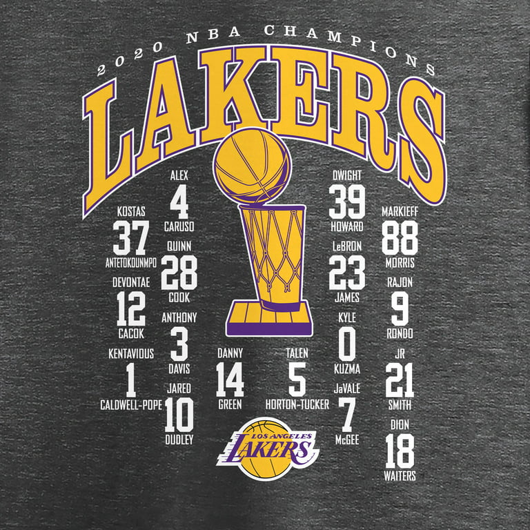 Men's Los Angeles Lakers Fanatics Branded Black 2020 NBA Finals Champions  Believe The Game Signature T-Shirt