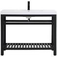 thumbnail image 4 of 42 inch Single Bathroom Metal Vanity in Black, 4 of 14
