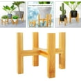 thumbnail image 4 of AMLESO Wooden Flower Pot Holder Stand Four-legged Tray M M, 4 of 8