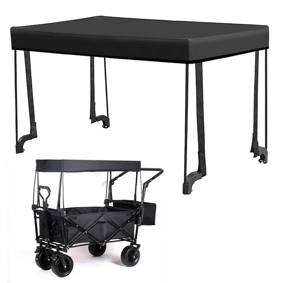 Ana Removable Awning Canopy for Wagon Attachment Sun Shade Cover for Trolley Cart