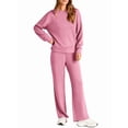 thumbnail image 2 of Traje de Dos Piezas para Mujer: Sudadera de Larga y Pantalón de Otoño. Traje Informal. Rosa 4XL, 2 of 9