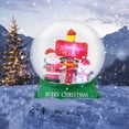 thumbnail image 2 of Gymax 4FT Christmas Inflatable Snow Globe Blow Up Yard Decoration w/ LEDs & Air Blower, 2 of 10