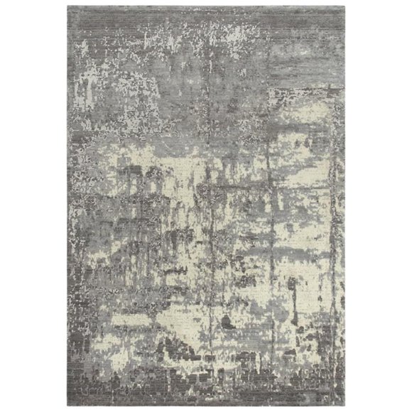 Alora Decor Radiant 10' x 13' Abstract Gray/Ivory/Gray Hybrid Area Rug