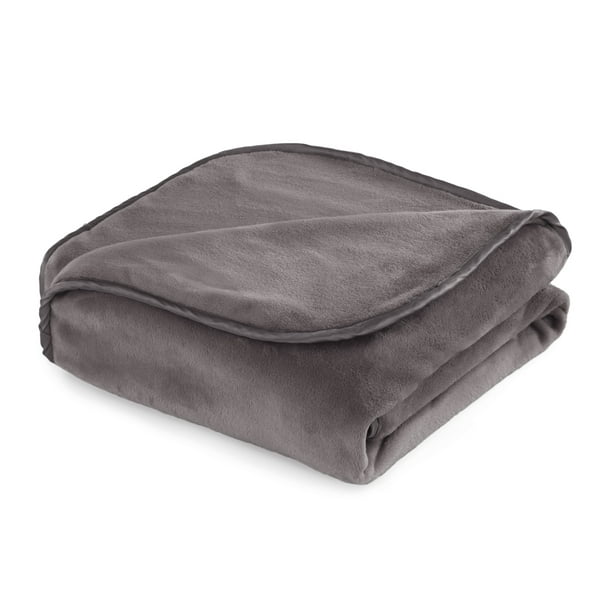 The Vellux Heavy Weight 12 Pound Weighted Charcoal Blanket Walmart