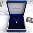 thumbnail image 6 of 14K Solid White Gold Heart Necklace Love Pendant Charm, 6 of 8