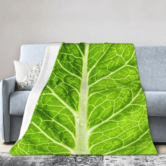 Lettuce Blanket Gifts For Kids Adults - Lightweight Throw Blanket For Bedroom Living Room Decor Soft Fuzzy Fleece Cozy Plush Bed Couch 80"X60"