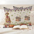 thumbnail image 3 of Fall Pumpkins Outdoor Waterproof Pillow Covers, Thanksgiving Flowers Grape Autumn Deciduous Decorative Square Throw Pillowcase Sofa Cushion Sham for Patio/Couch/Chair, 16"x16" 2 Pack, 3 of 8
