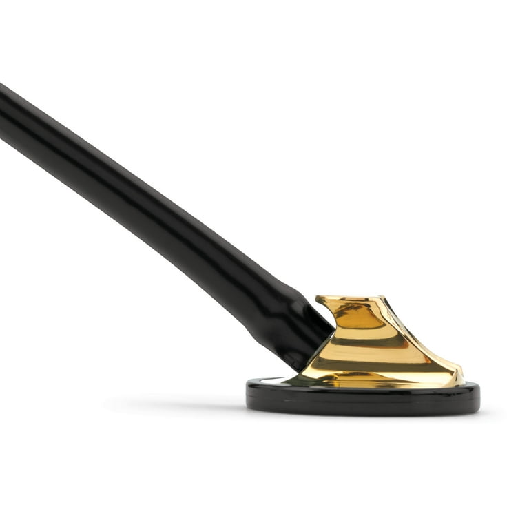 Littmann Master Cardiology Stethoscope, Brass-Finish, Black Tube