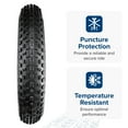 thumbnail image 5 of AlveyTech 26"x4" Knobby Fat Bike Tire for the Coleman DT200 Drift Trike, 500W Electric Mountain Bike, 5 of 8