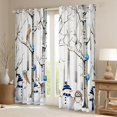 thumbnail image 2 of Castle Fairy Snowman Owl Curtains Pack of 2 (42x84 Each) for Kids,Tree Branches Curtains Blackout,Festival Xmas Bedroom Curtains,Super Cozy Room Decor, 2 of 6