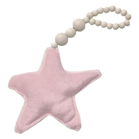 

Nordic Style Wooden Beads Star Heart Ornaments - Wooden Beaded Decoration Wooden Bead Pendant - Dream Catcher Kids Room Decoration Wall Hanging Girls Baby Tents Decorative