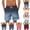 Blue, variant on PUMISAS Summer Swim Trunks For Men Elastic Waist Shorts Beach Drawstring Pants With Pockets Gradient Color Print Shorts