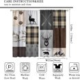 thumbnail image 2 of Chef Kitchen Curtain for Window, Fat Chef Cook Theme Kitchen Curtains for Bedroom Living Room, Red Black Buffalo Check Plaid Kitchen Drape 2 Panel Set, 42x54 Inch, 2 of 5