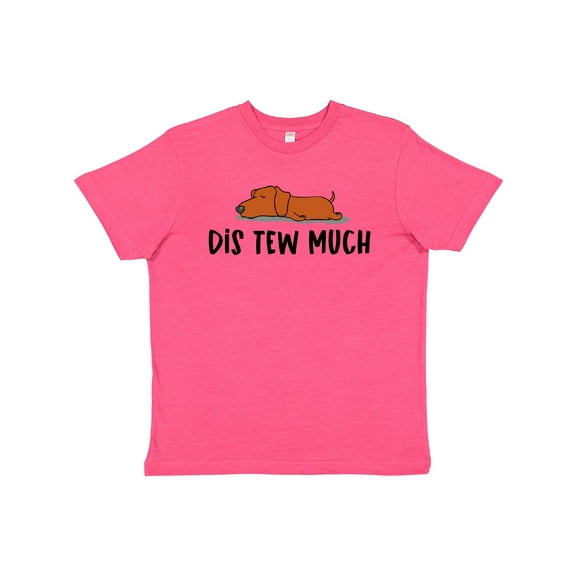 Inktastic Napping Dis Tew Much Daschund Weiner Dog Brown Youth T-Shirt