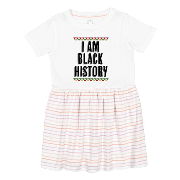 Inktastic I Am Black History Month Girls Toddler Dress