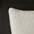 thumbnail image 2 of Madison Park Quebec 3 Piece Bedspread Set Lightweight Reversible Bedding Set,King,Cream, 2 of 7