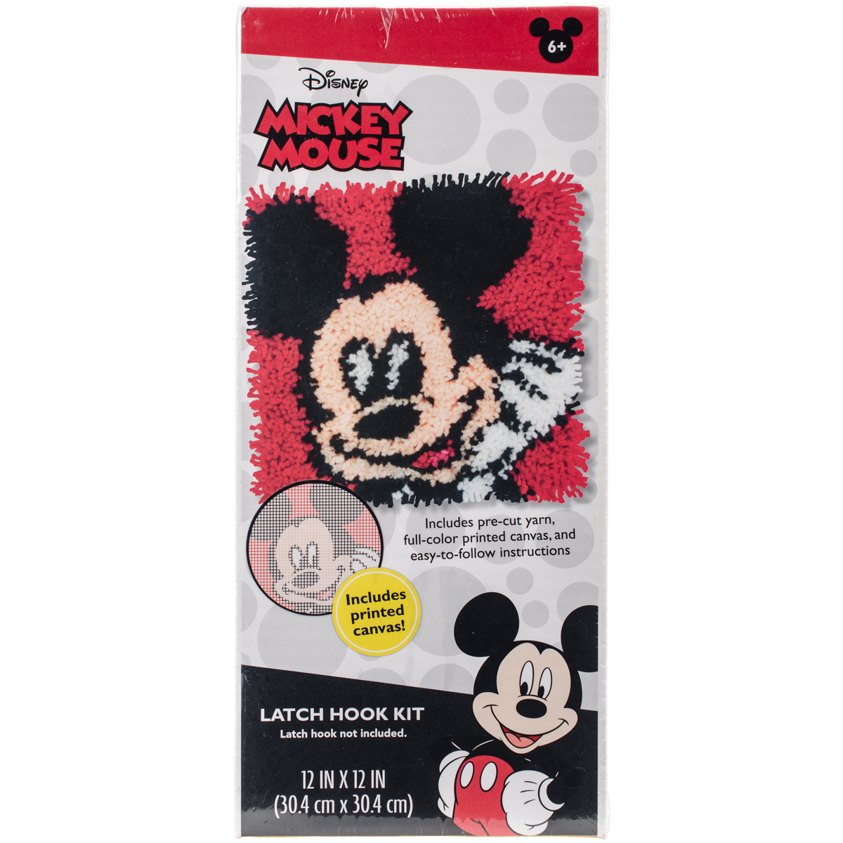 Disney Latch Hook Kit 12"X12"Mickey Mouse Walmart Canada